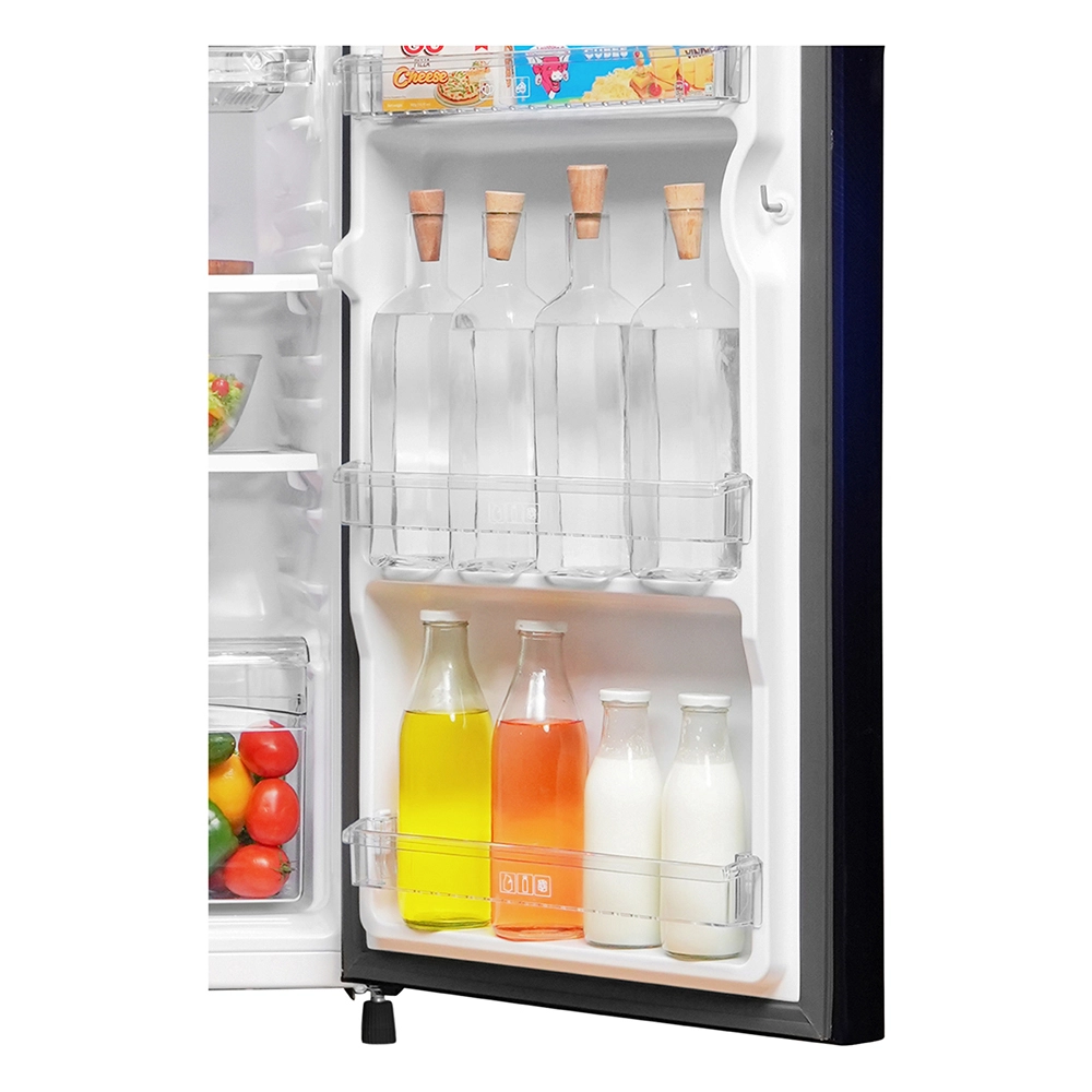 Haier 190L 2 Star Direct Cool Single Door Refrigerator with Toughened Glass Shelf in premium glossy Marine noisettes finish HRD-2102CMN-P